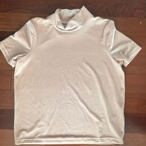 Madewell velvet mockneck tee